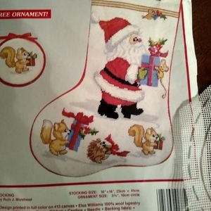 Christmas stocking needlepoint kit